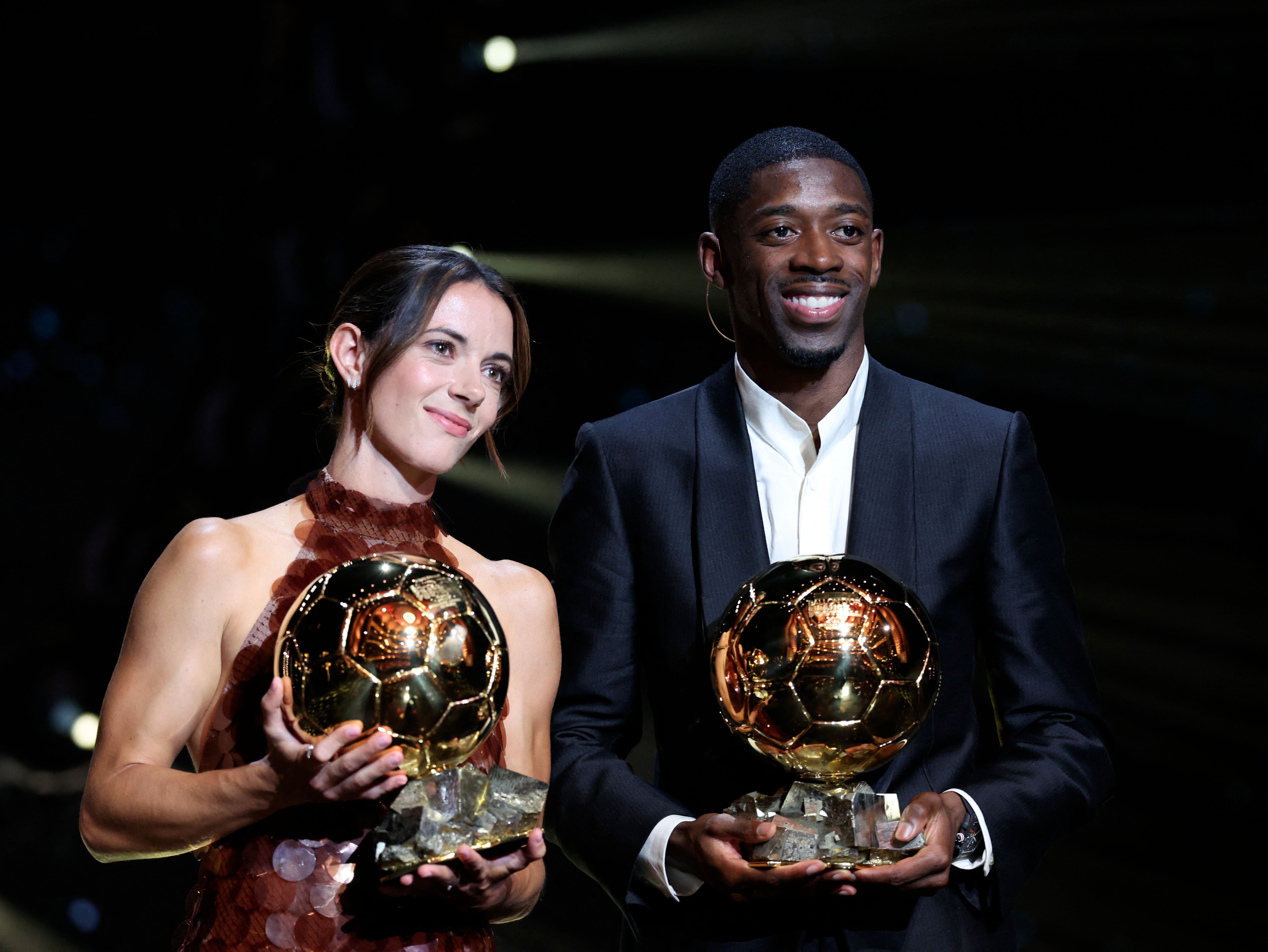 Aitana Bonmatí y Ousmane Dembélé, ganadores del Balón de Oro 2025.