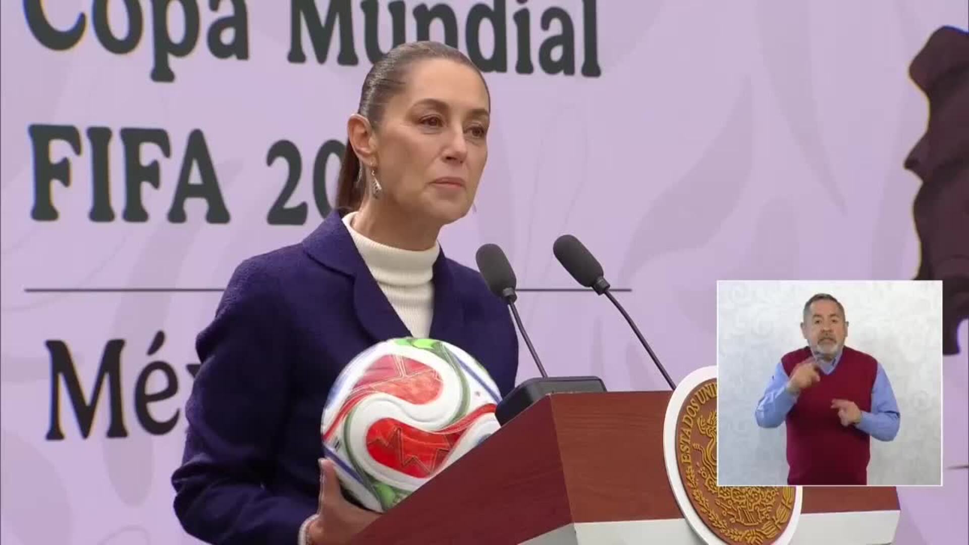 La presidenta Claudia Sheinbaum asegura que &quot;México esta listo para recibir el Mundial&quot;