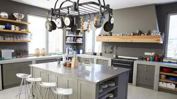 Cocina de la casa prefabricada de hormigón