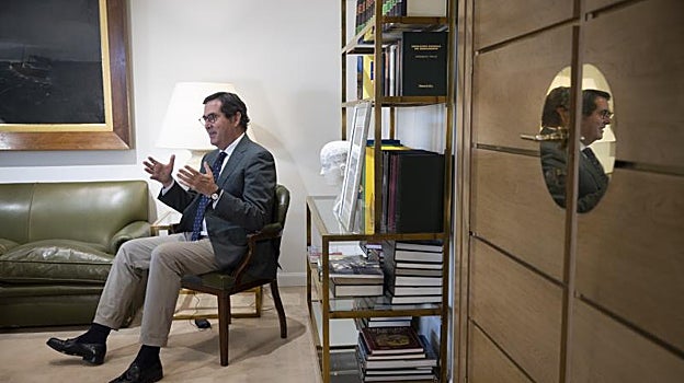 El presidente de la CEOE, Antonio Garamendi