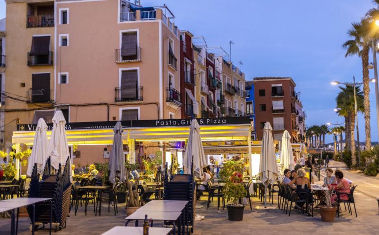 Una terraza de un bar en Alicante