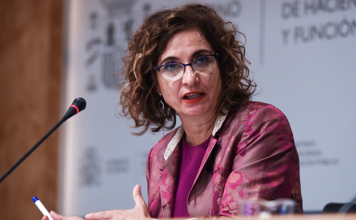 La ministra de Hacienda y Función Pública, María Jesús Montero