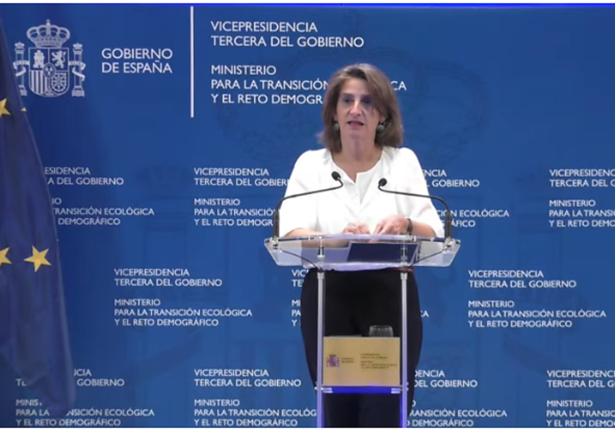 Teresa Ribera, esta mañana