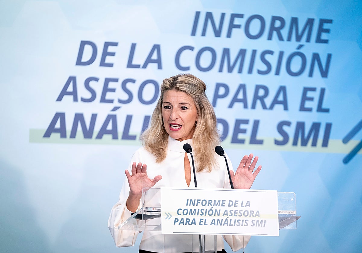 La vicepresidenta del Gobierno y ministra de Trabajo y Economía Social, Yolanda Díaz