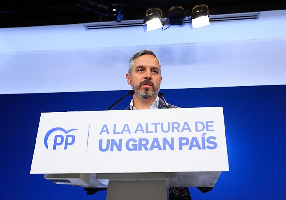 El vicesecretario de Economía del PP, Juan Bravo