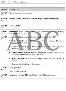 Imagen - La continuación de la agenda de reuniones del Parlamento Europeo