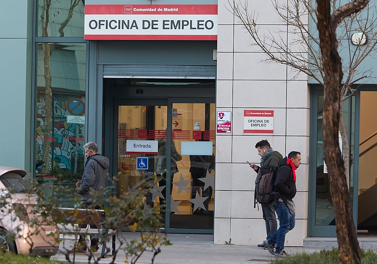 Una oficina del Servicio Público de Empleo Estatal (SEPE) en Madrid