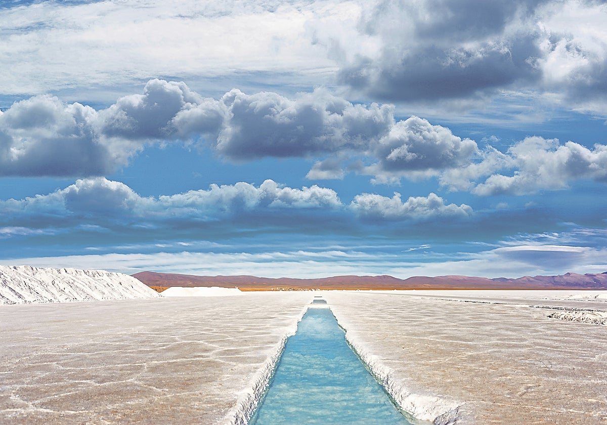 Imagen de una mina de litio en la provincia argentina de Jujuy