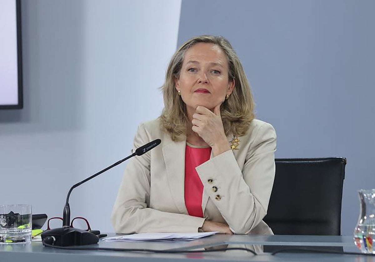 La vicepresidenta primera del Gobierno, Nadia Calviño