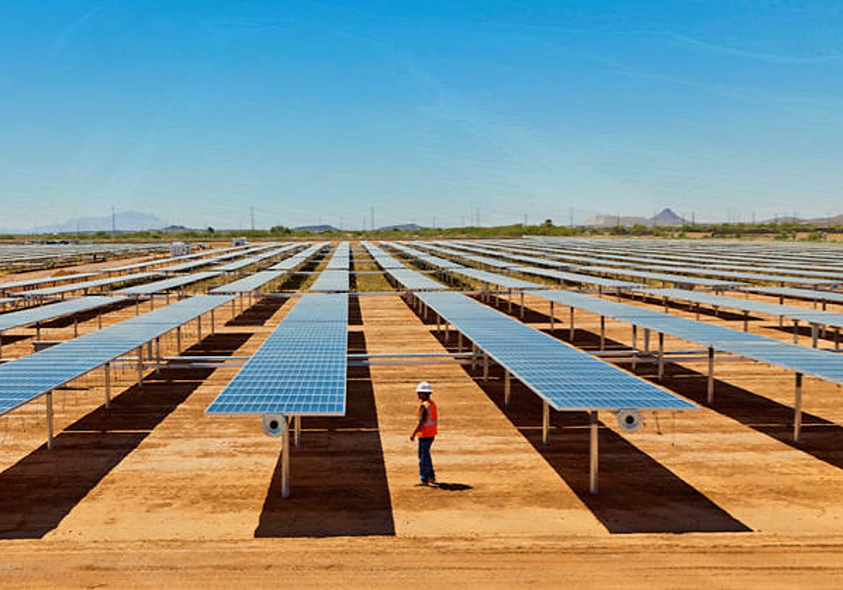 Planta fotovoltaica Francisco Pizarro, de Iberdrola, en Extremadura