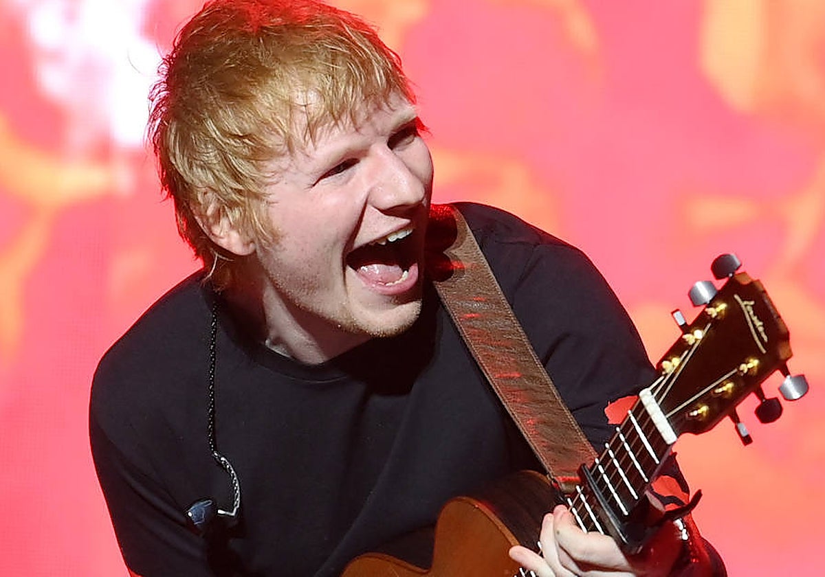 El cantante Ed Sheeran durante el concierto Jingle Bell Ball de 2021 en Londres