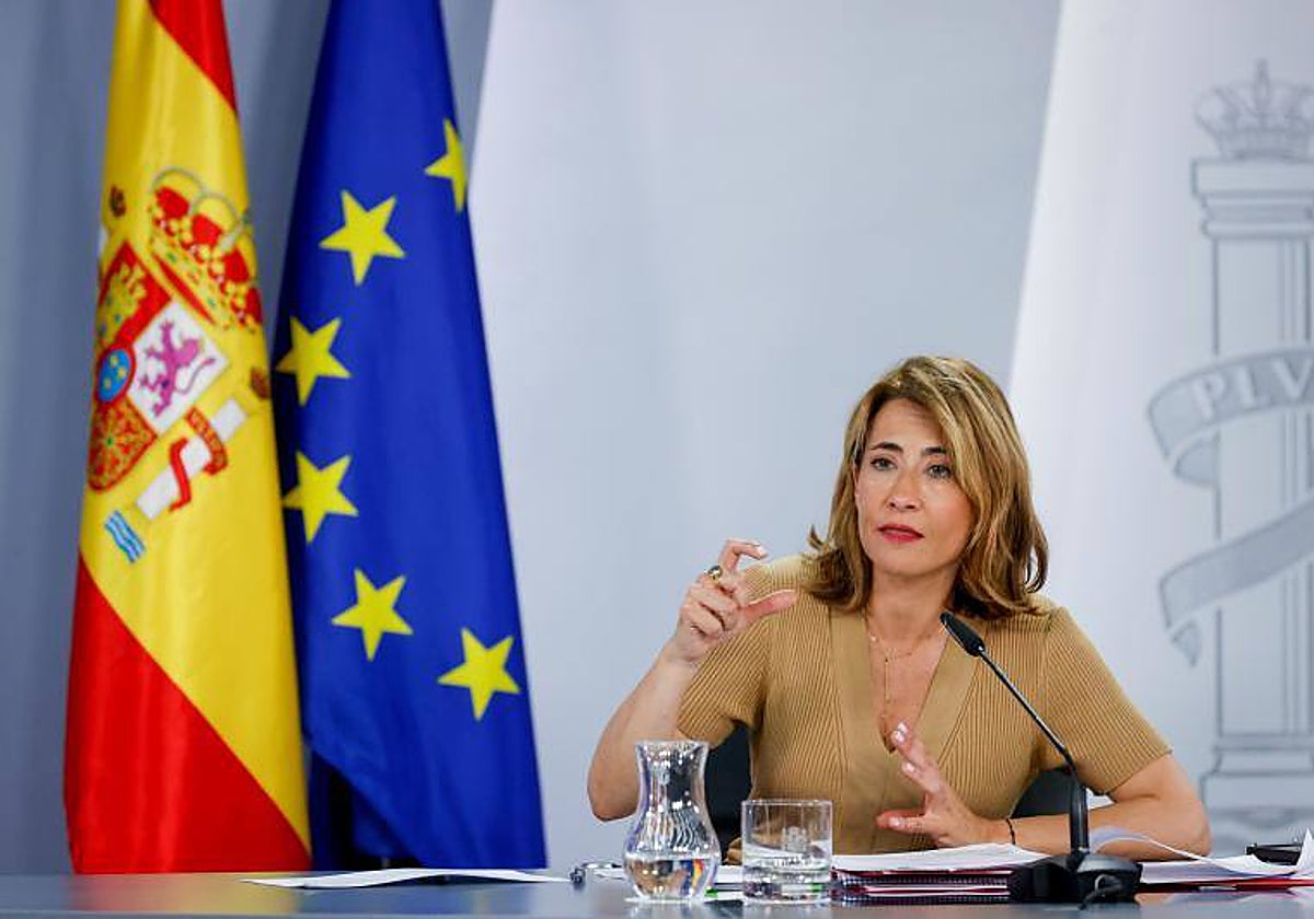 La ministra de Transportes, Raquel Sánchez