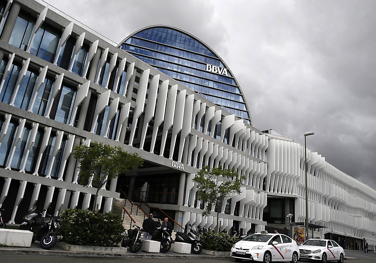 La sede corporativa de BBVA en Madrid
