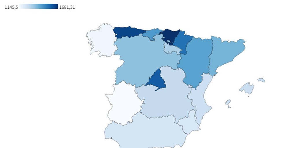 De los 1.145 euros de Extremadura a los 1.680 euros del País Vasco: cuánto cobran los jubilados en España