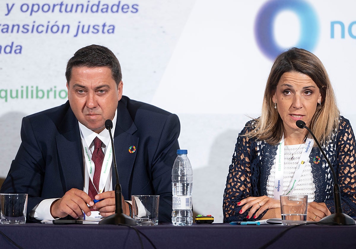 Joan Batalla y Naiara Ortiz, esta mañana