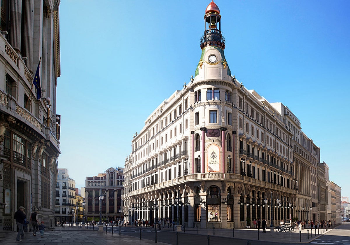 El hotel Four Seasons de Madrid, uno de los hoteles más lujosos de la capital