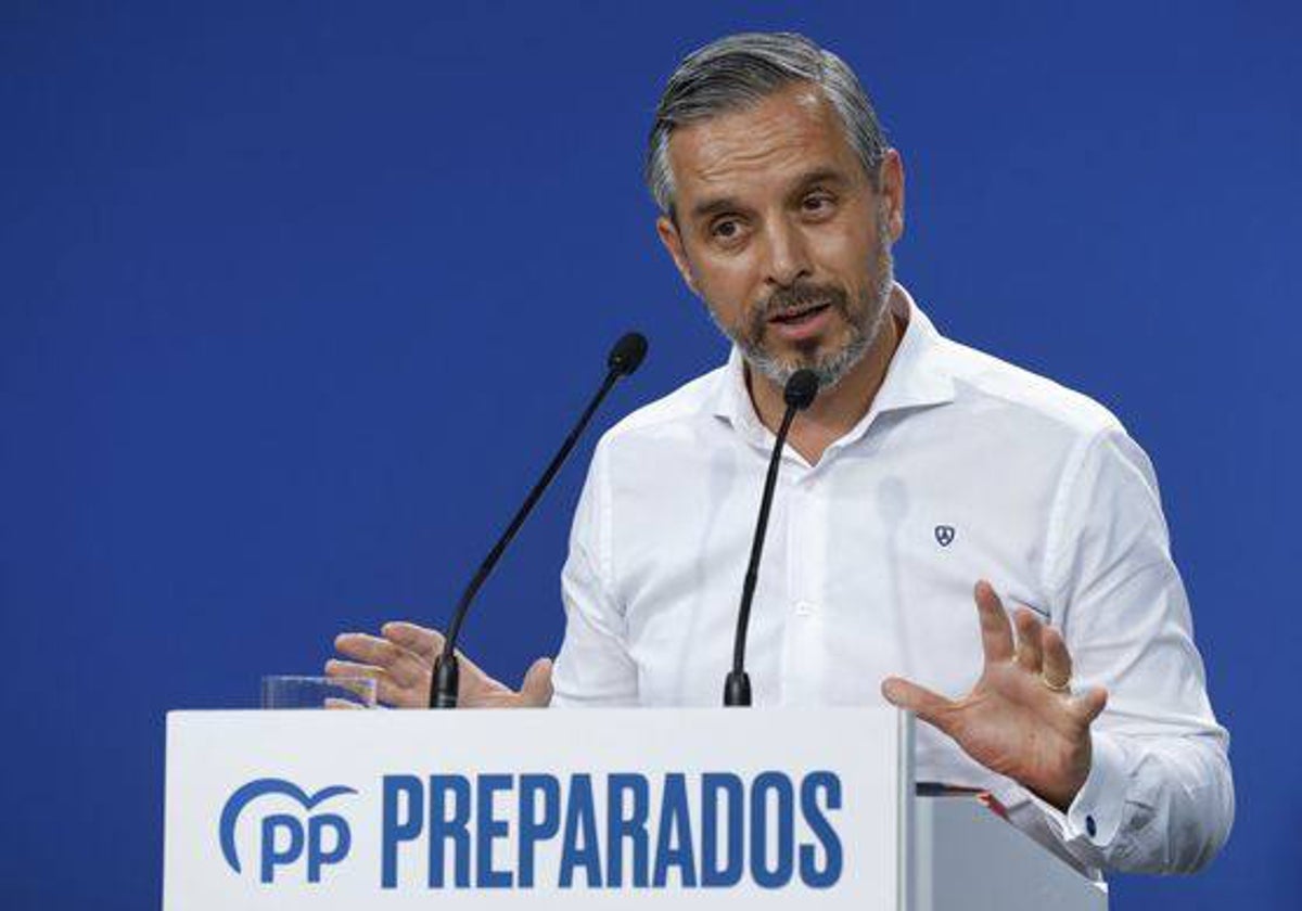 El portavoz de Economía del PP, Juan Bravo