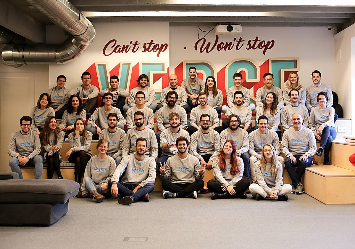 Equipo de la startup bacrcelonesa Verse