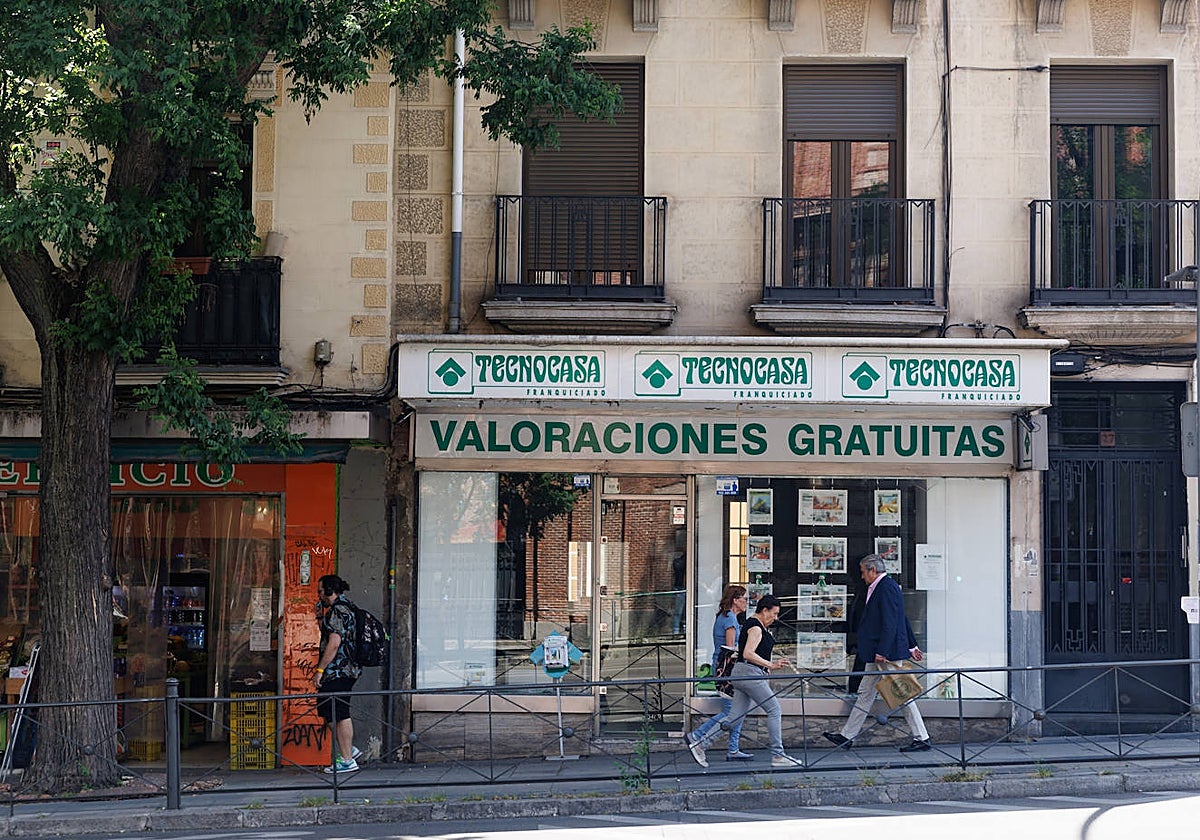 Una agencia inmobiliaria en Madrid