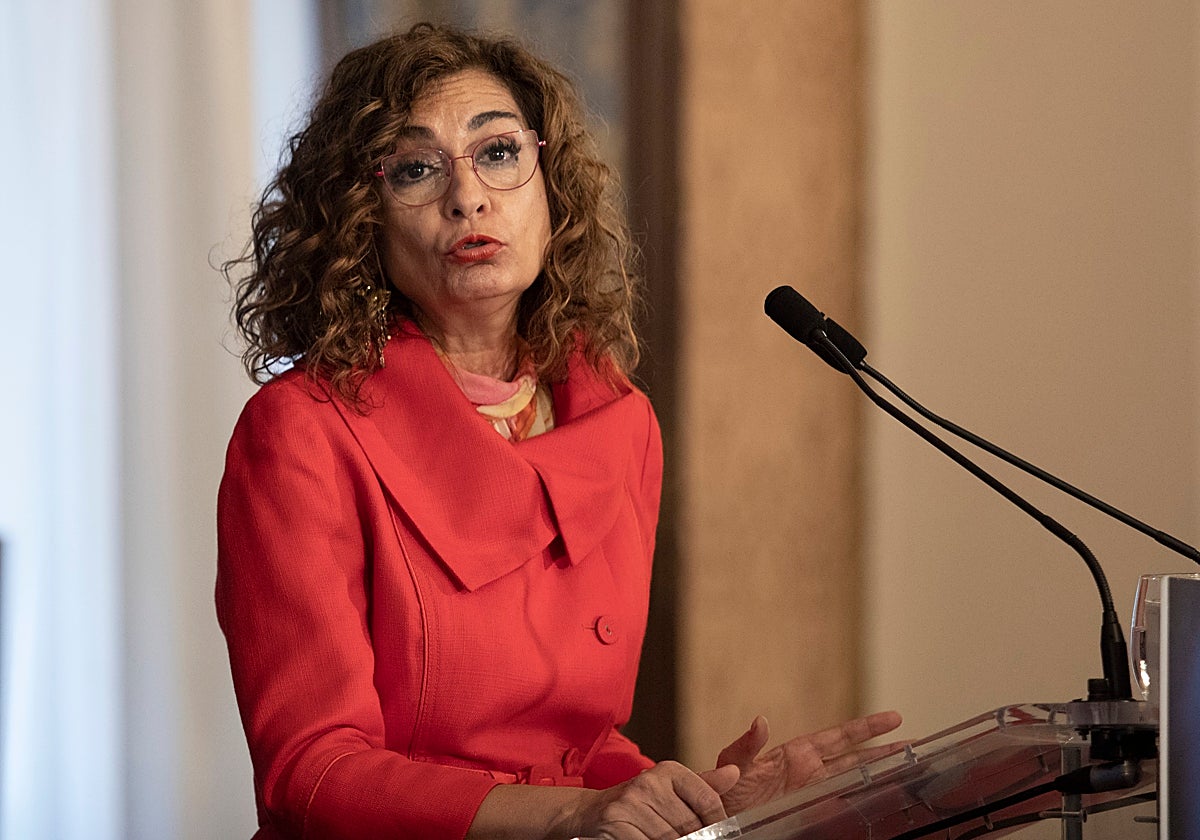 La ministra de Hacienda y Función Pública en funciones, María Jesús Montero