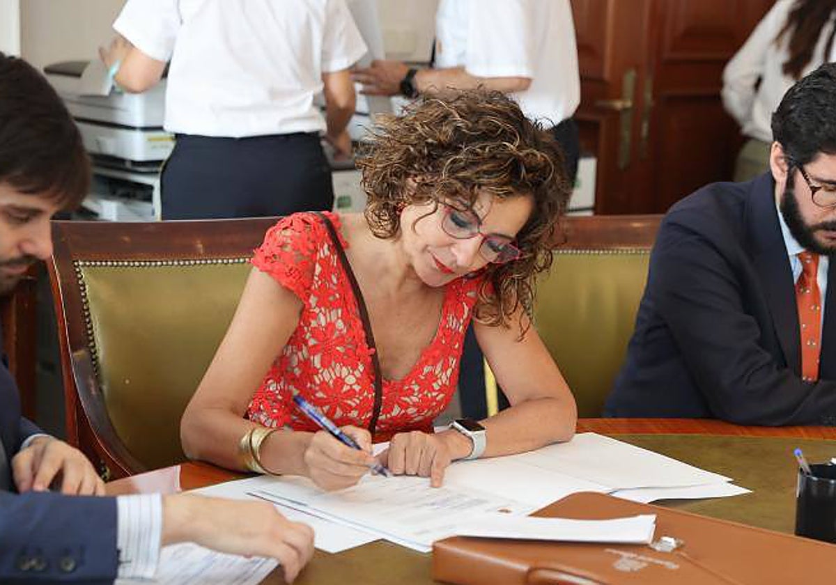 La ministra de Hacienda, María Jesús Montero