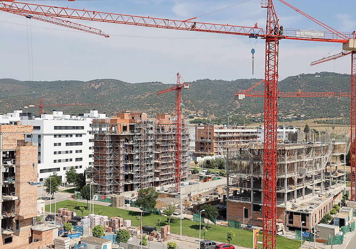 Bloques de viviendas en construcción en Córdoba