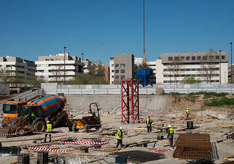 Obras de vivienda del Plan Vive en Getafe (Madrid)