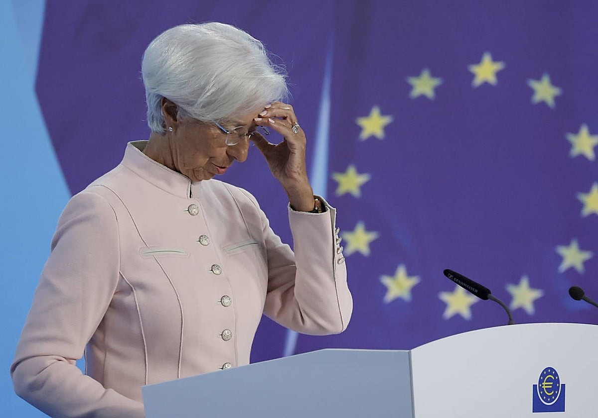 La presidenta del Banco Central Europeo Christine Lagarde