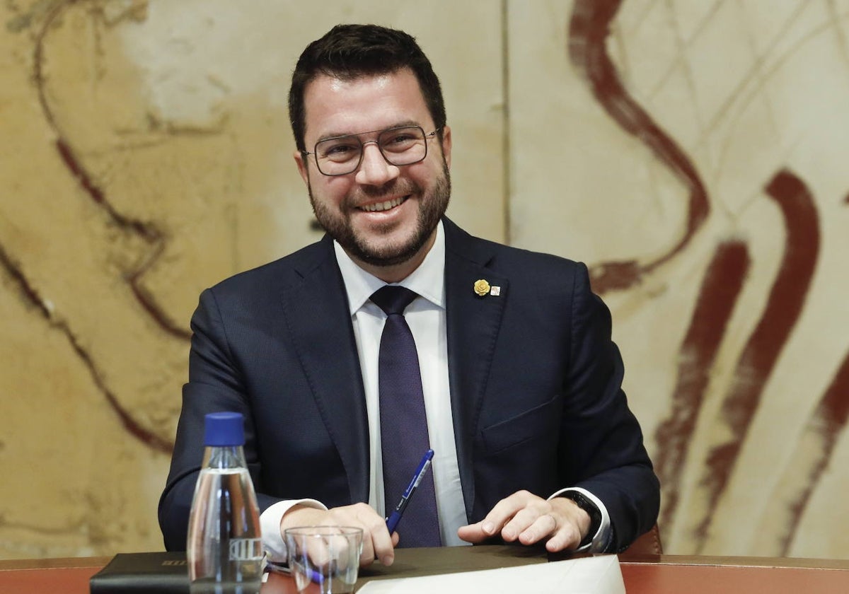 Pere Aragonès, presidente de la Generalitat de Cataluña