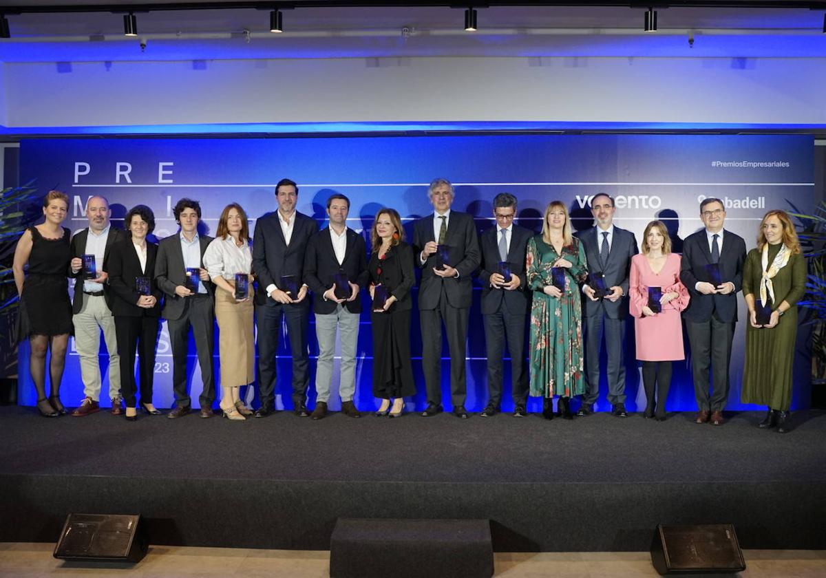 Los galardonados en la entrega de premios celebrada este jueves en la sede de Vocento en Madrid