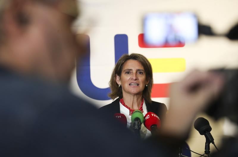La vicepresidenta tercera del Gobierno y ministra para la Transición Ecológica y el Reto Demográfico, Teresa Ribera