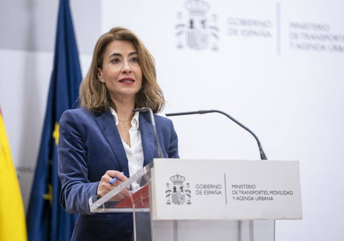 Raquel Sánchez, exministra de Transportes