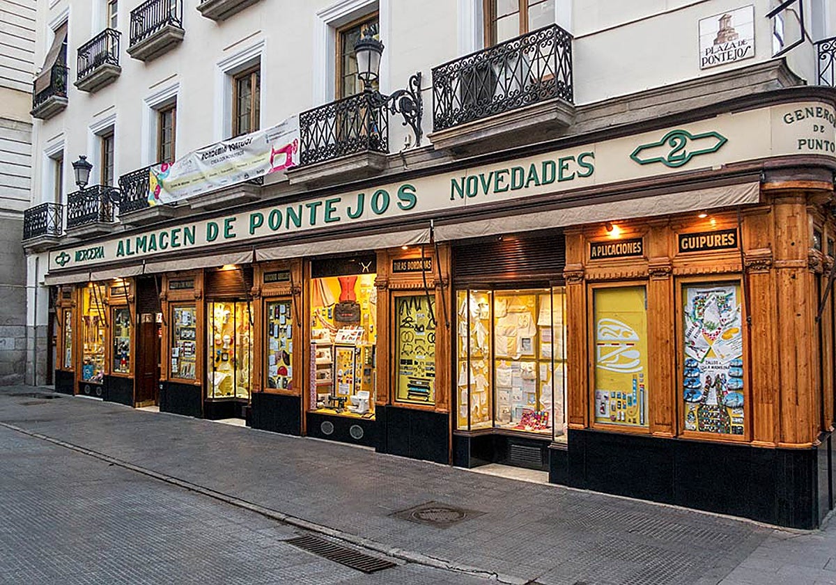 Popular y antiquísima mercería en Madrid