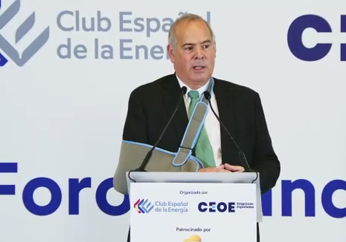 El presidente de Enerclub durante su intervención