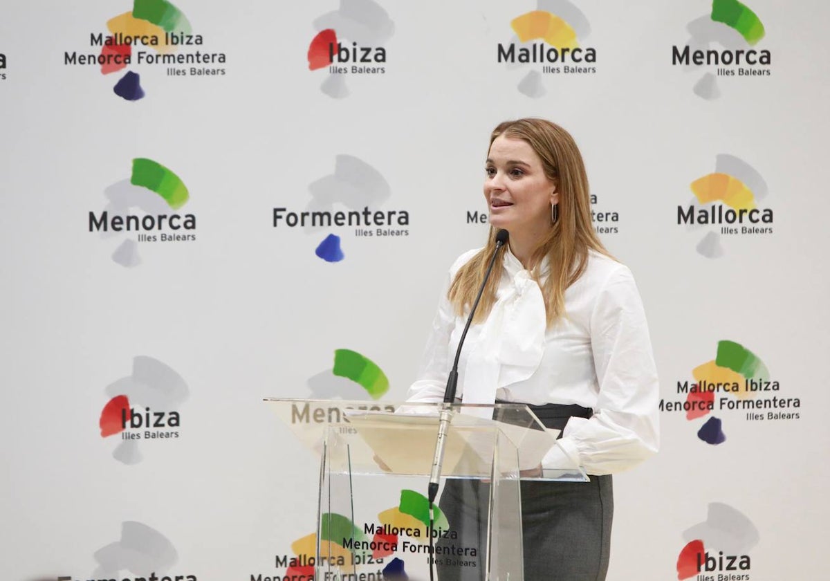 La presidenta de Baleares, Marga Prohens, en Fitur