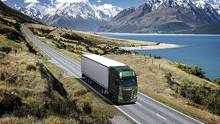 Un camión de gas de Iveco