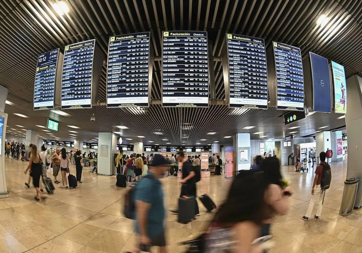 Interior del aeropuerto de Madrid-Barajas
