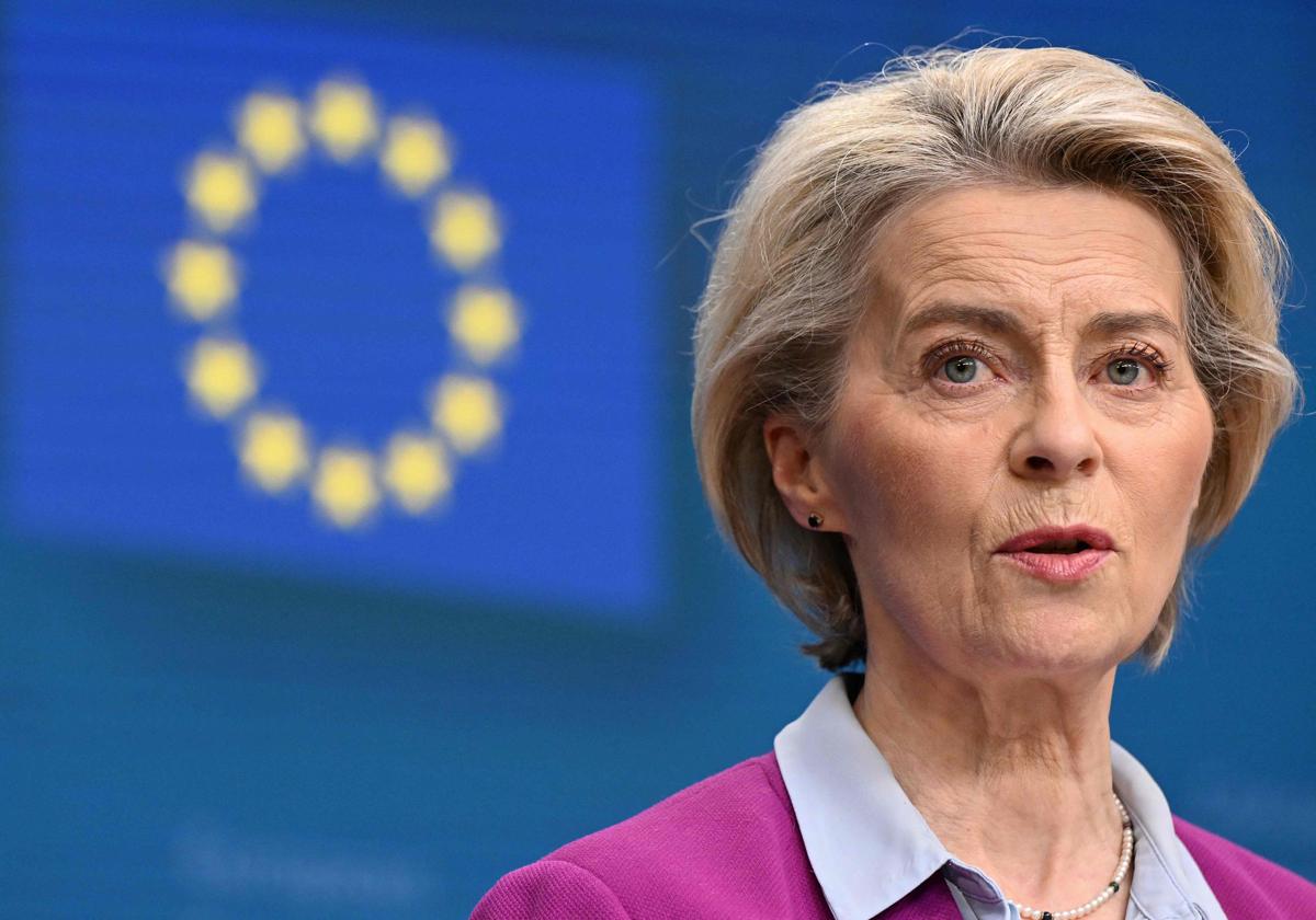 La presidenta de la Comisión Europea, Ursula von der Leyen