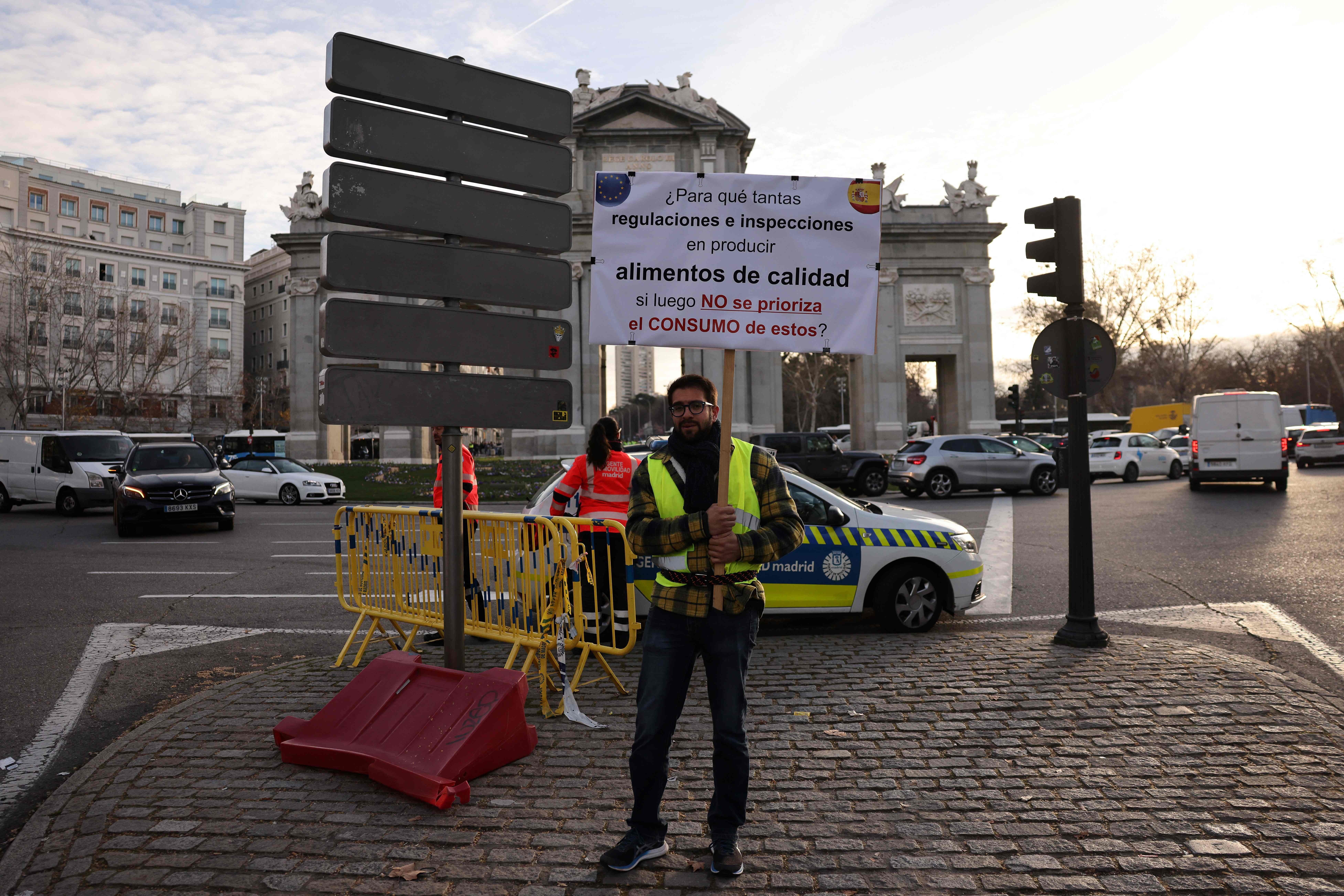 La tractorada de Madrid, en imágenes