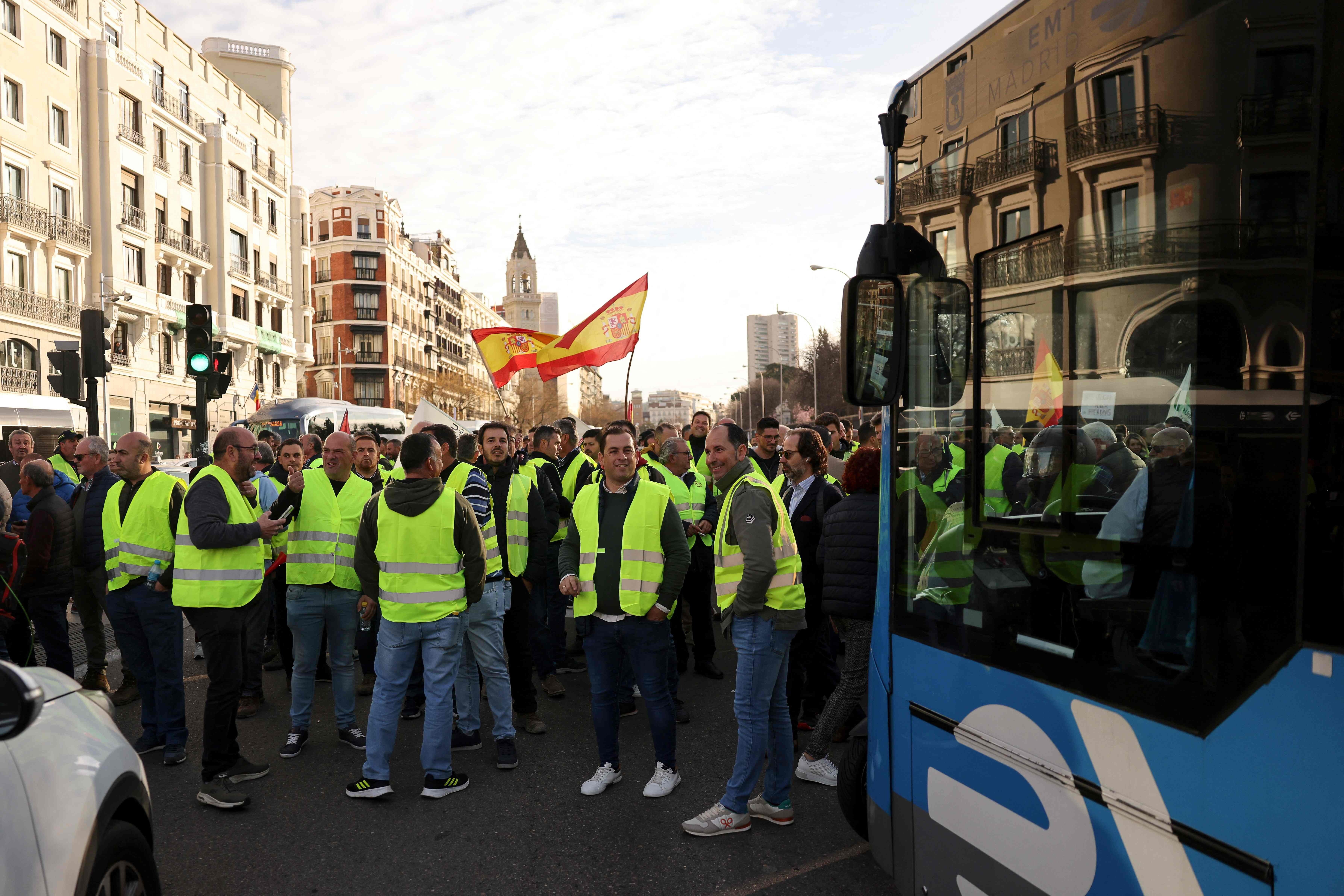 La tractorada de Madrid, en imágenes