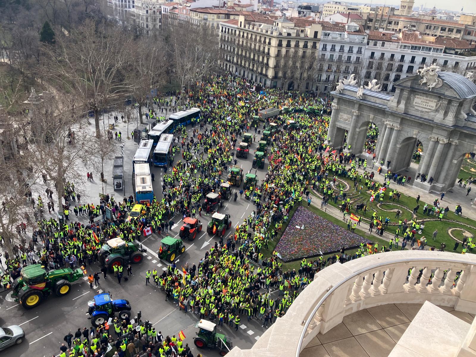 La tractorada de Madrid, en imágenes