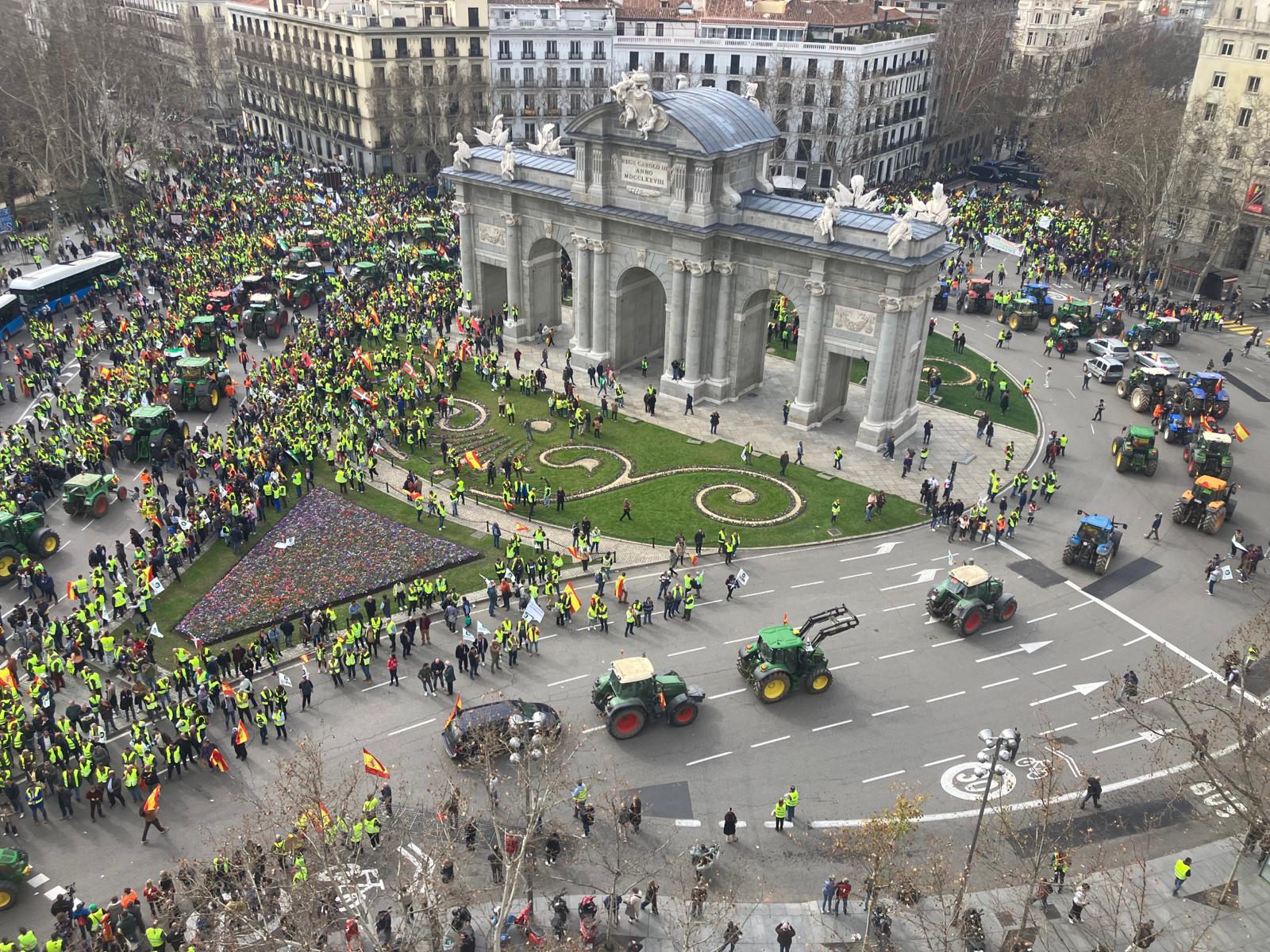 La tractorada de Madrid, en imágenes