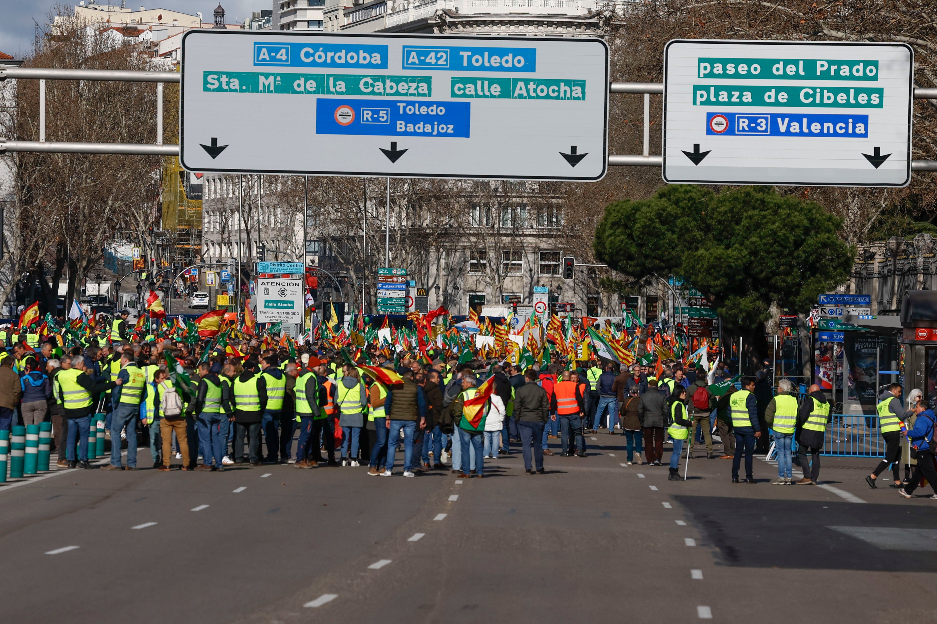 La tractorada de Madrid, en imágenes