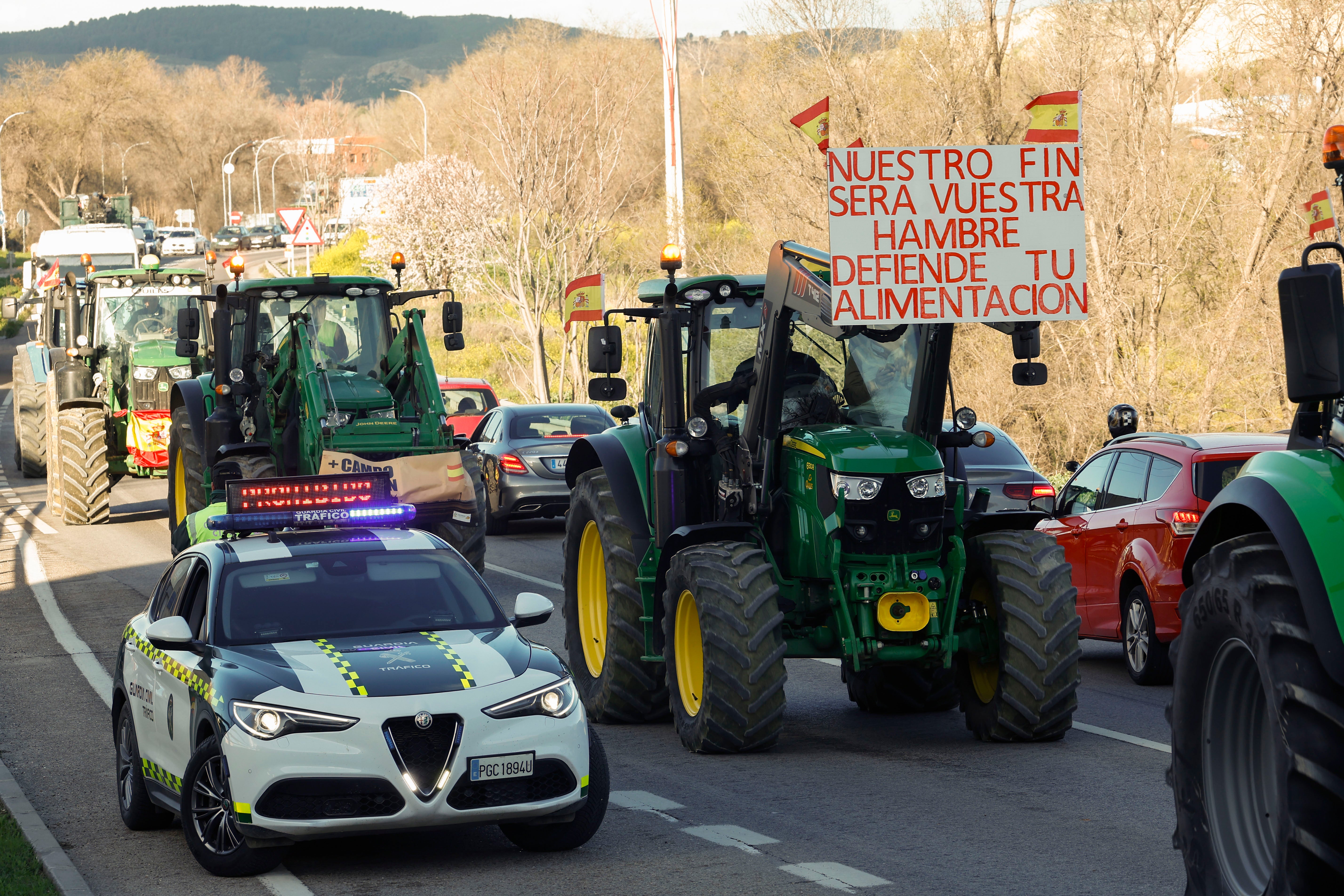 La tractorada de Madrid, en imágenes