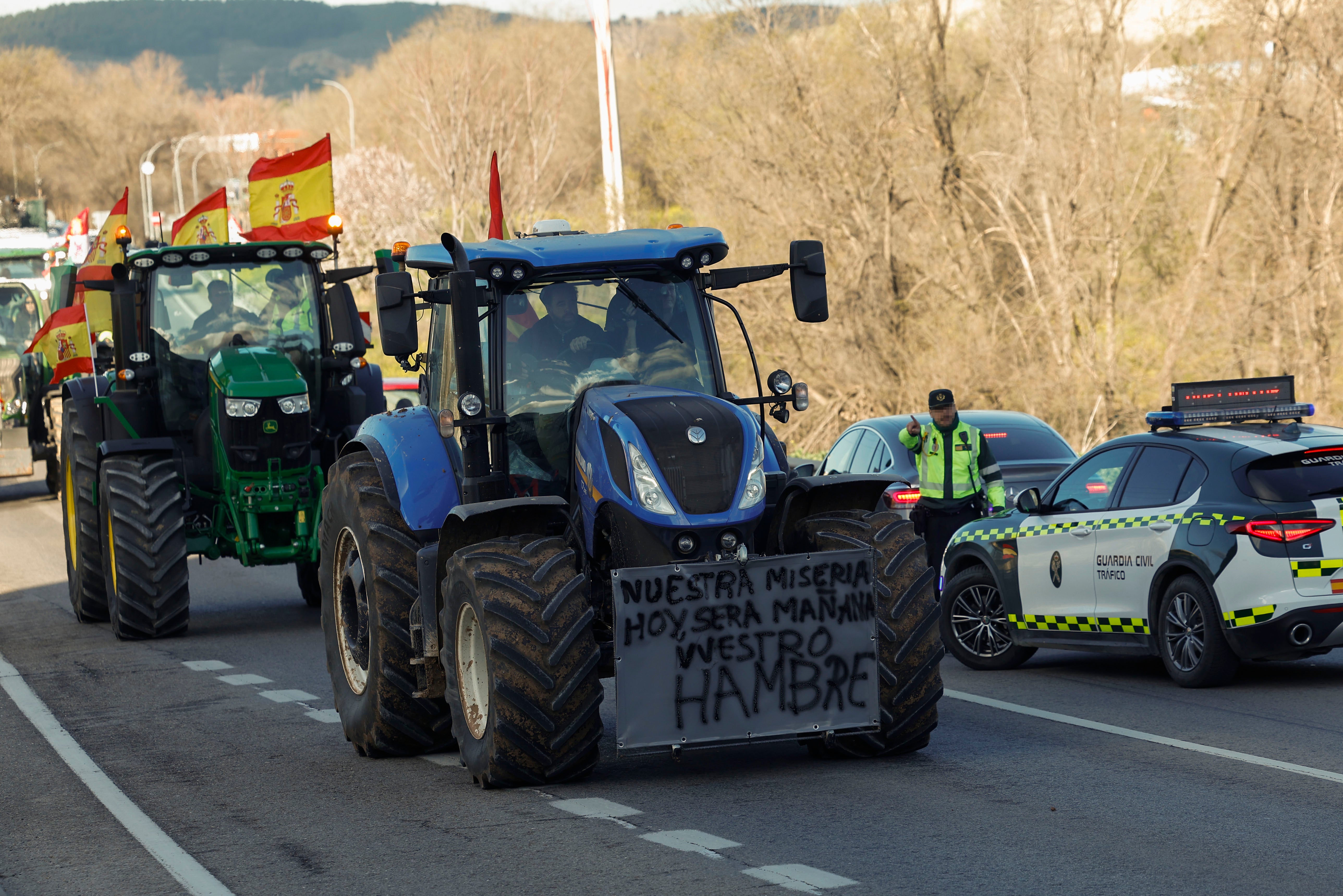 La tractorada de Madrid, en imágenes