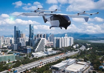 Los taxis voladores cogen velocidad en su viaje hacia el presente