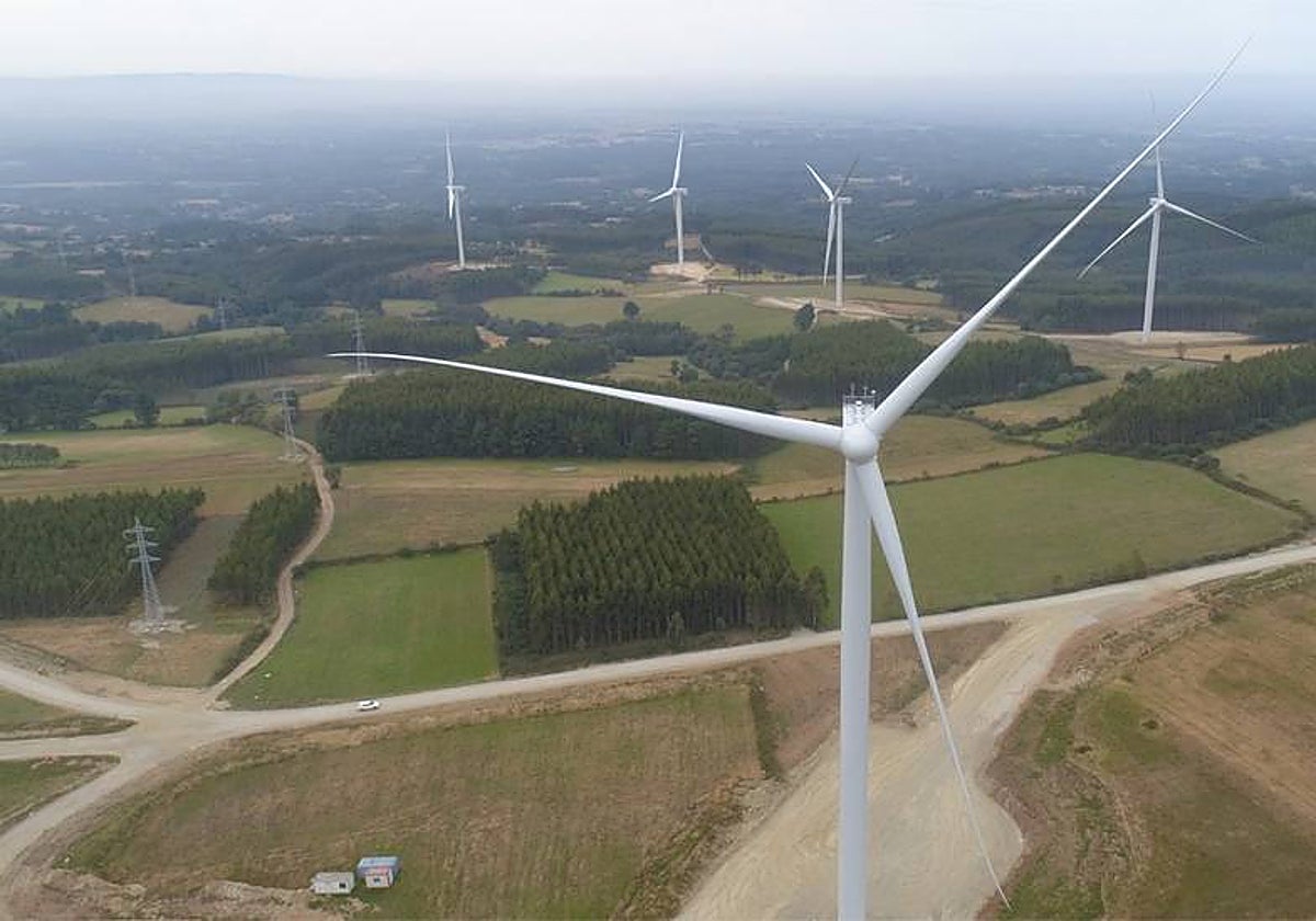 Parque eólico de Naturgy en la provincia de Lugo