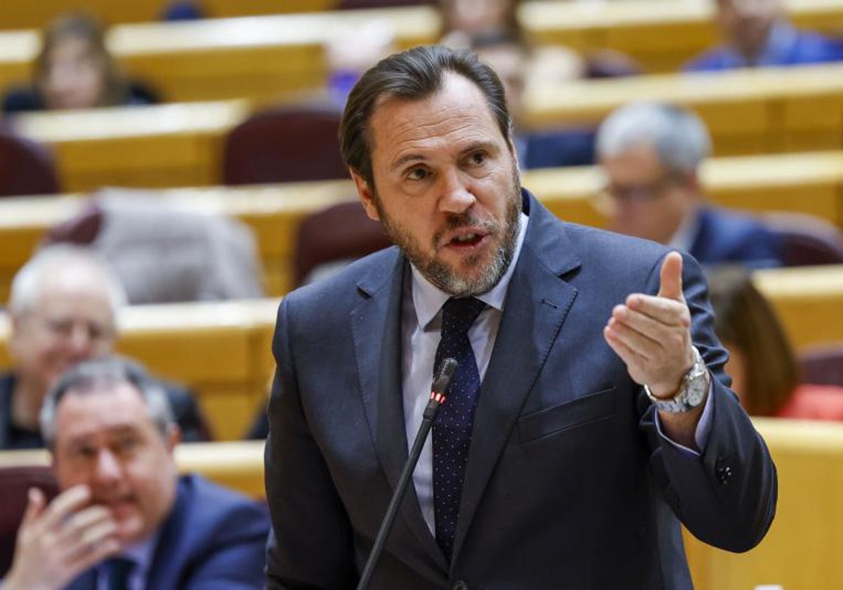 El ministro de Transportes, Óscar Puente