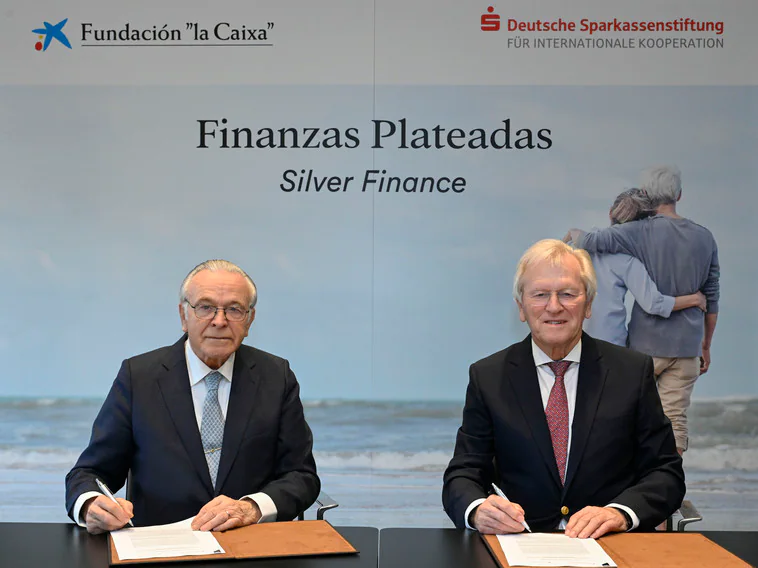 La Fundación 'la Caixa' firma un acuerdo con la Fundación de Cajas de Ahorros Alemanas para impulsar la inclusión financiera en América Latina junto al BID