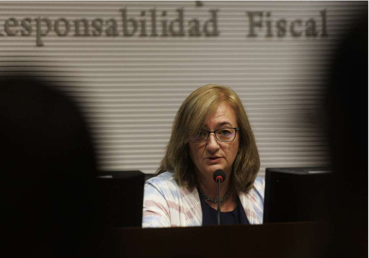 La presidenta de la Airef, Cristina Herrero